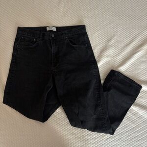 Reformation Relaxed Black Jeans